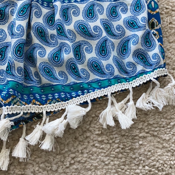 Tasseled Geo Print Lounge Shorts - Picture 4 of 10